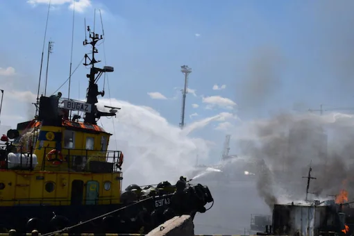 Russia says Odessa strikes hit Western arms