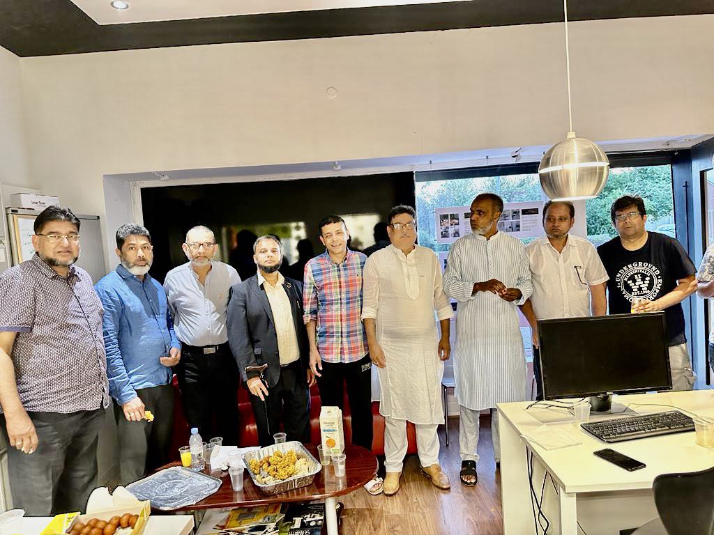 Newly elected mayor of Sylhet Anwaruzzaman Chowdhury was congratulated at the RCT meeting