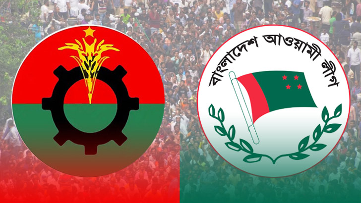 আওয়ামী লীগ-বিএনপির শোডাউন কাল ঢাকার নিয়ন্ত্রণই টার্গেট বিএনপিকে মোকাবিলায় ওয়ার্ডে ওয়ার্ডে পাহারা বসাবে ক্ষমতাসীনরা * সারা দেশের বিএনপির বেশির ভাগ নেতাকর্মী এখন ঢাকায়