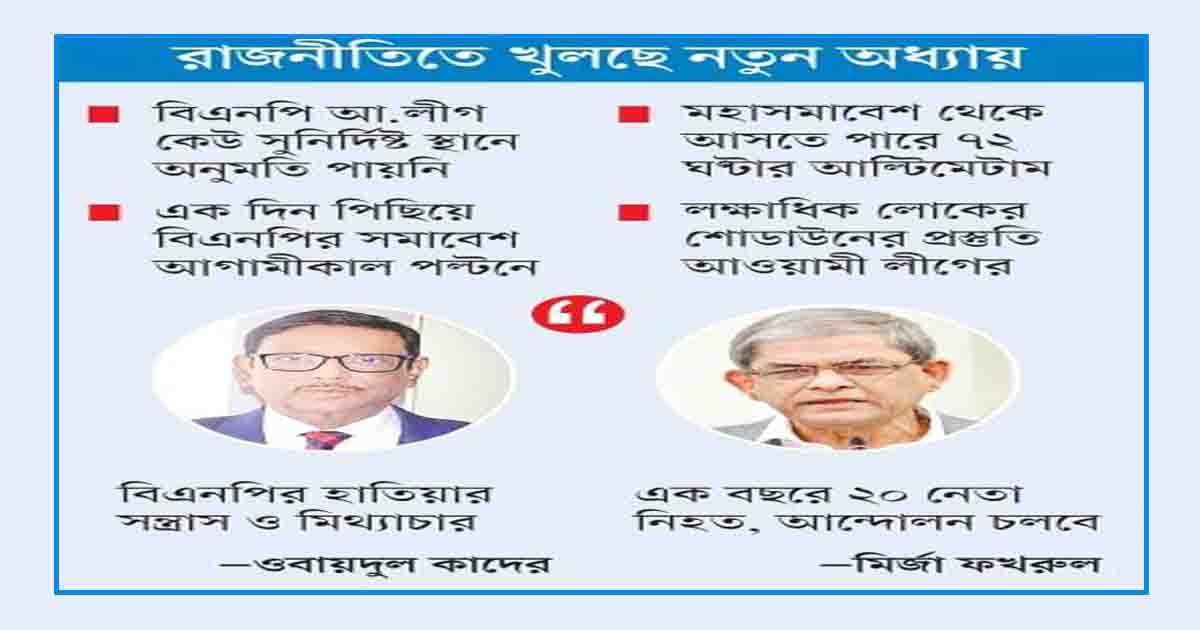 ঢাকার রণপ্রস্তুতিতে দৃষ্টি