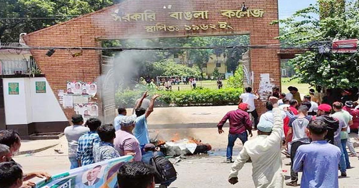 বিএনপি’র পদযাত্রা মিরপুরে বিএনপি-ছাত্রলীগ সংঘর্ষ