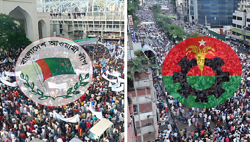 নির্বাচনের আগে মাঠ নিয়ন্ত্রণে রাখতে চায় বড় দুই দলই উত্তপ্ত হচ্ছে রাজপথ
