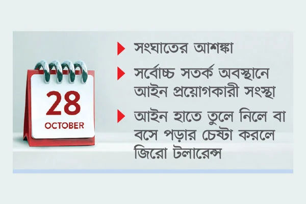 আলোচনায় ২৮ অক্টোবর