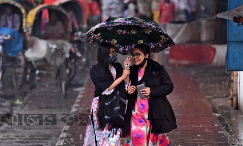 ৪ বিভাগে বৃষ্টির আভাস, রাতে বাড়বে তাপমাত্রা