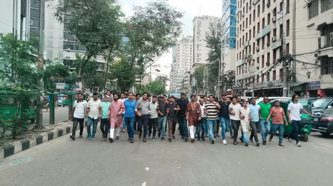 নয়াপল্টনে ছাত্রদলের পদ-বঞ্চিতদের বিক্ষোভ