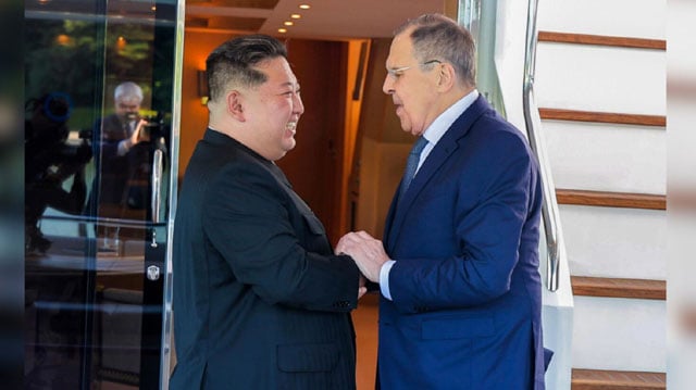 N.Korea’s Kim offers Russia full support on Ukraine in Lavrov talks: KCNA