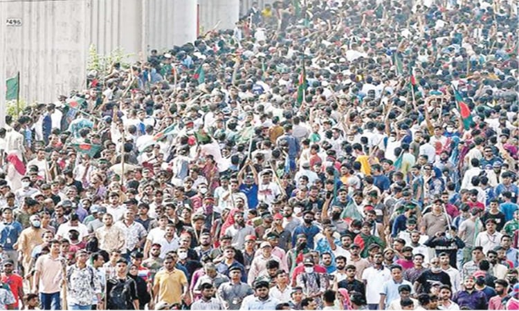 ‘March to Dhaka’ announced Aug 4, hinting Hasina’s downfall