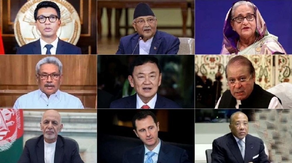 গণ-অভ্যুত্থানে পালাতে বাধ্য হওয়া নেতারা