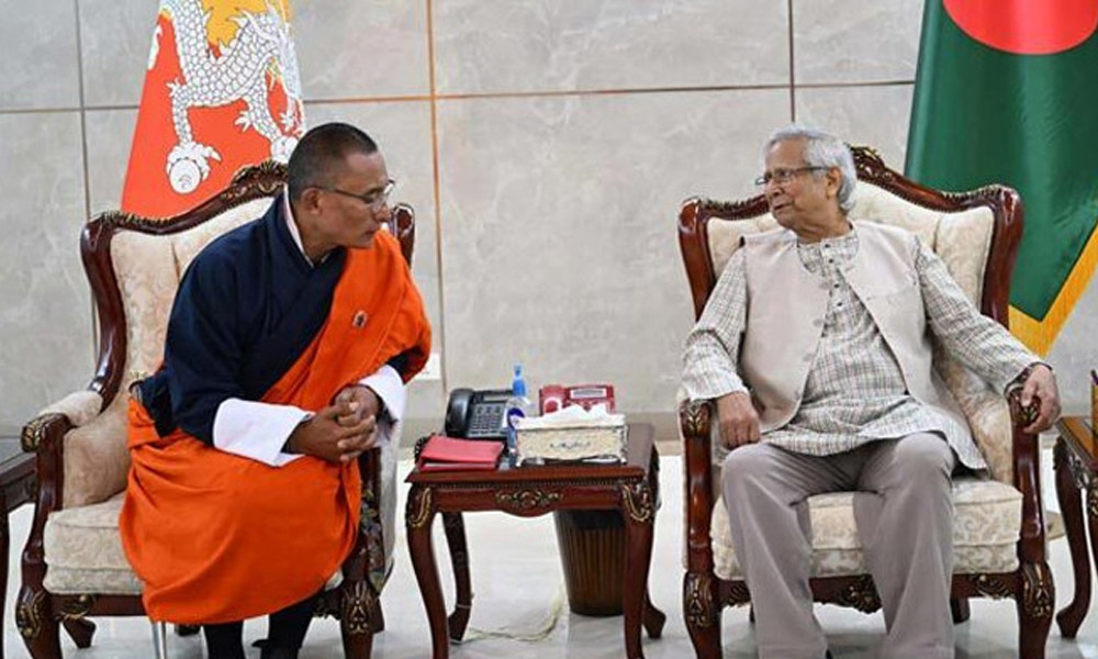 ভুটানের প্রধানমন্ত্রীর সঙ্গে প্রধান উপদেষ্টা ড. মুহাম্মদ ইউনূসের দ্বিপাক্ষিক বৈঠক