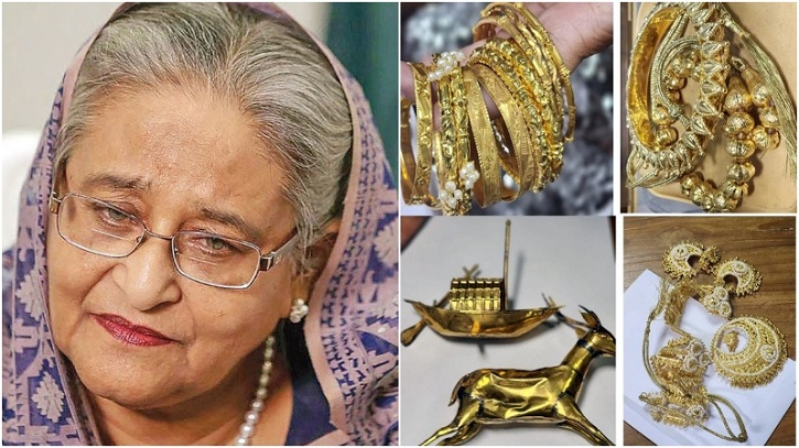 হাসিনার তিনটি লকার থেকে উদ্ধার ৯ কেজির বেশি স্বর্ণালঙ্কার