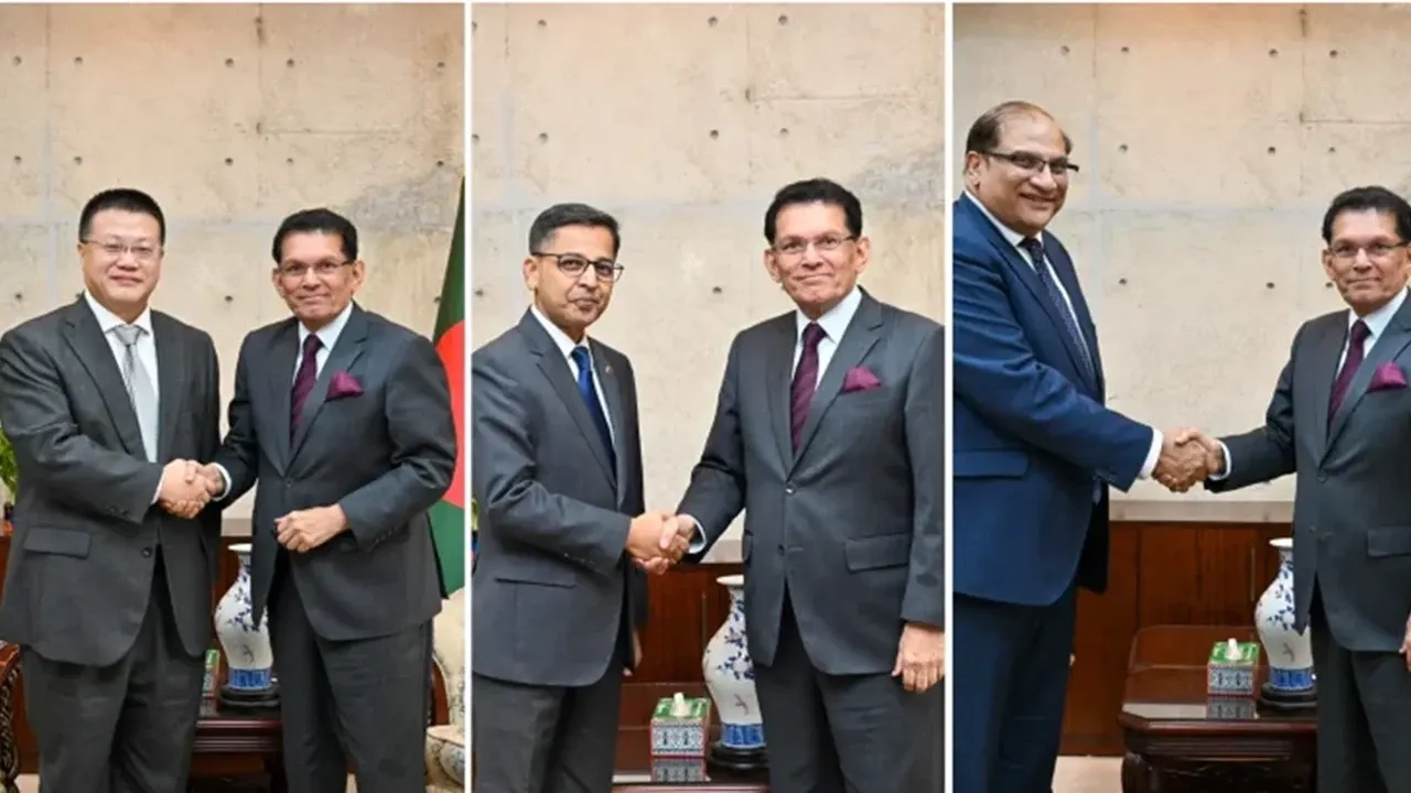 পররাষ্ট্রে বাংলাদেশের সক্রিয় কূটনৈতিক সংযোগে চীন, ভারত ও পাকিস্তানের রাষ্ট্রদূতরা