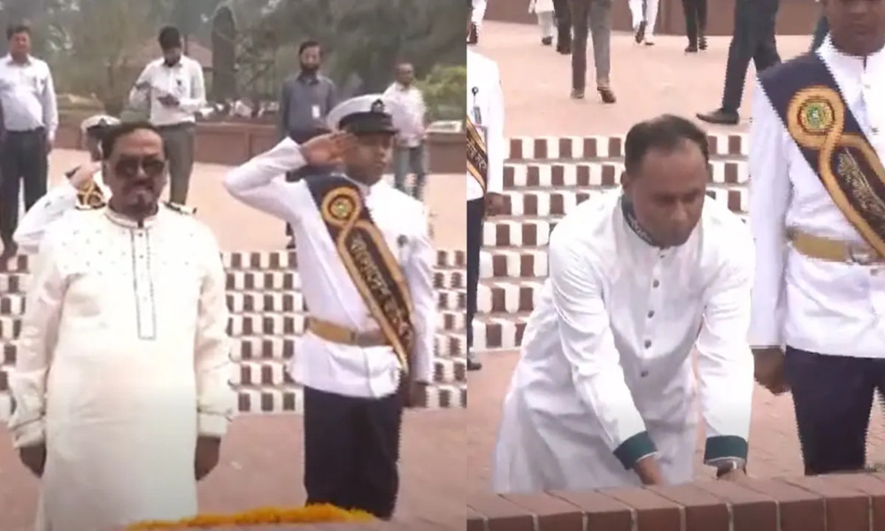 জাতীয় স্মৃতিসৌধে নবনির্বাচিত স্পিকার ও ডেপুটি স্পিকারের শ্রদ্ধা